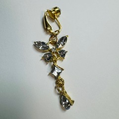 へそピ💎クリップタイプへそピアス・ピアスホール無くても装着可能・1回使用美品の画像