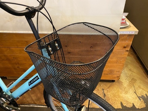 6段変速　26インチ自転車　水色