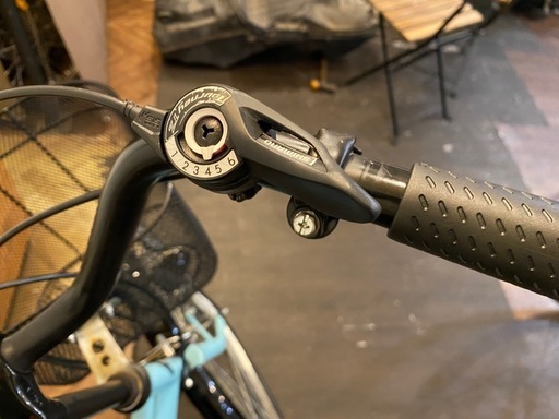 6段変速　26インチ自転車　水色