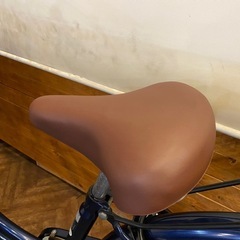 27インチ　6段自転車　ネイビー　LEDライトの画像