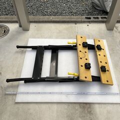 コーナン オリジナル 万能作業台 LFX-50-076 ワークベンチ パウダーコーティング エンジニアリングウッド 中古の画像