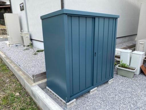 山善 DSLB-1515物置 屋外 大型 (幅150cm×奥行75cm× 高さ154cm) 