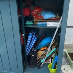 山善 DSLB-1515物置 屋外 大型 (幅150cm×奥行75cm× 高さ154cm) の画像