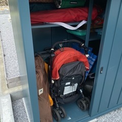 山善 DSLB-1515物置 屋外 大型 (幅150cm×奥行75cm× 高さ154cm) の画像