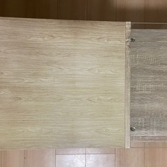 [幅79] リビングテーブル 収納付き ガラス天板 北欧テイスト ローテーブル  LOWYAの画像
