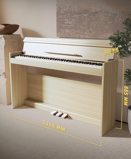新品【木目調】電子ピアノ　ベージュ