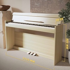 新品【木目調】電子ピアノ　ベージュの画像