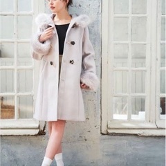 INGNI ファーダッフルコート 未使用の画像