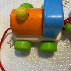 PINTOY プルトレイン 木のおもちゃ。の画像