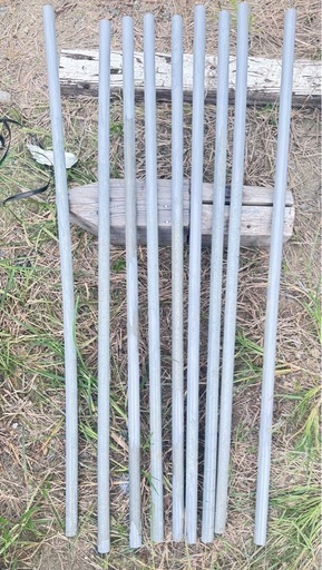 直管パイプ　1000センチ　スチール　鉄パイプ　22.3パイ　377本