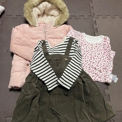 ベビー服　90 女の子　秋冬　長袖の画像