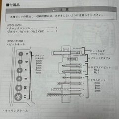 RYOBI ドリルドライバーセットの画像
