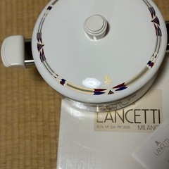 未使用　LANCETTI ホーロー鍋の画像