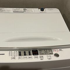 Hisense 縦型洗濯機 HW-55E2W 5.5kg（2024年製・1年使用）の画像