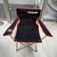 キャンプ BBQ用 キャプテンスタッグ(CAPTAIN STAG) アウトドアチェア ラウンジチェア 折り畳み椅子 折りたたみ椅子 2個セットの画像