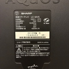 SHARP AQUOS 液晶カラーテレビ 32型　　の画像