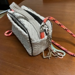 未使用　美品　L4K3 レイク　ショルダー　コットン　グレー マカロン　macaronの画像