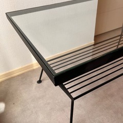 unico Eddy ガラステーブル　W750の画像