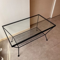 unico Eddy ガラステーブル　W750の画像