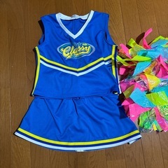 120〜130センチ位、チアダンスユニフォーム