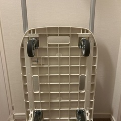 TRUSCO 樹脂台車 こまわり君 省音タイプ 600×390 ホワイト MP-6039N-W 折りたたみの画像