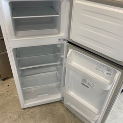 NO B574🌈福岡市内配送設置無料✨🌈ハイセンス 【右開き】120L 2ドアノンフロン冷蔵庫 エディオンオリジナル ホワイト HR-B1201の画像