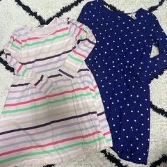 H&M 110cm 120cm ロンT ワンピース　パーカーの画像