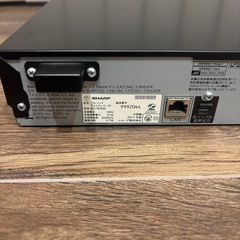 【完動品】SHARP BD-W500 Blu-rayレコーダーの画像