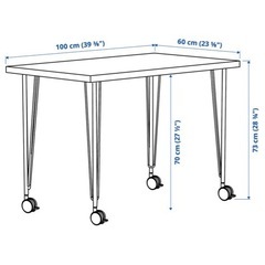 IKEAデスク　ホワイト100x60cm　の画像