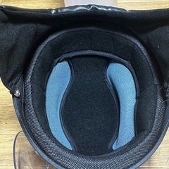 LEAD CR-760 半キャップ ブラウン アイボリー フリーサイズ 57〜60cm バブルシールド ワンタッチバックル ジェットヘルメット リード工業の画像