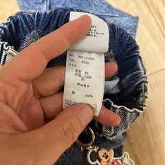 LITTC×Disneyトミカコラボ✨キーホルダーチャーム付きデニムパンツ✨の画像