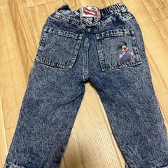 LITTC×Disneyトミカコラボ✨キーホルダーチャーム付きデニムパンツ✨の画像