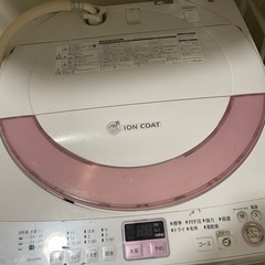 SHARP シャープ　洗濯機　6.0kg　　の画像