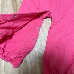 baby GAP✨ロンパース型サロペット✨シンプル花レース✨ピンク✨の画像