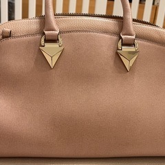 FURLA フルラ 2way ハンドバッグ ピンクベージュ 保存袋付きの画像