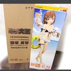 【新品未使用】とある科学の超電磁砲S 御坂美琴 フィギュア やわらかバスト版の画像