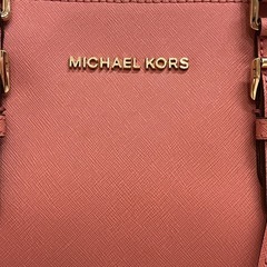 MICHAEL KORS ピンクハンドバッグの画像
