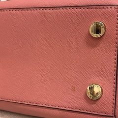 MICHAEL KORS ピンクハンドバッグの画像