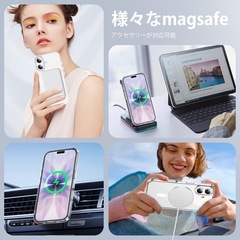 iPhone 17 用 ケース クリア Magsafe対応 ガラスフィルム付き の画像