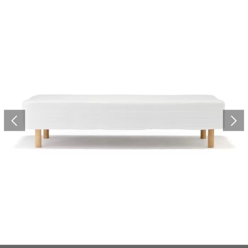 【無印良品】脚付マットレス　ポケットコイル　（洗えるカバー　組み立て仕様） ダブル(脚付き)