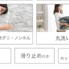お取引決定しました‼️【洗えるシャギー カーペット】200cm の画像