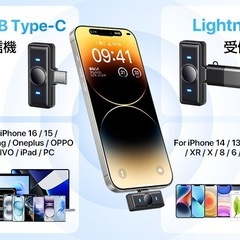  ピンマイク ワイヤレス iPhone/iPad/Android/PC対応 2人同時使用の画像