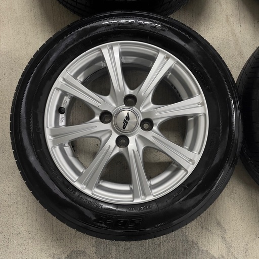 175/65R14 アクア等pcd100夏タイヤ×極上ホイール4本セット