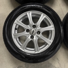 175/65R14 アクア等pcd100夏タイヤ×極上ホイール4本セットの画像