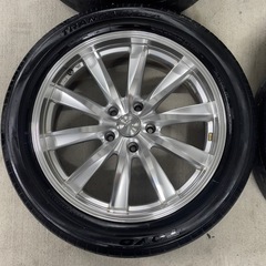 235/50R18　pcd114.3wedsレオニス深リムホイール　アルファード等の画像