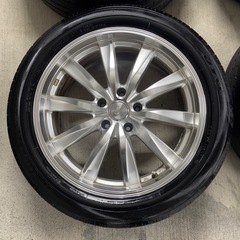 235/50R18　pcd114.3wedsレオニス深リムホイール　アルファード等の画像