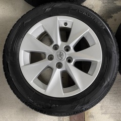 215/60R17 極上品！国産冬タイヤアルミ4本セット！pcd114.3！の画像