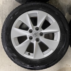 215/60R17 極上品！国産冬タイヤアルミ4本セット！pcd114.3！の画像