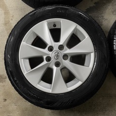 215/60R17 極上品！国産冬タイヤアルミ4本セット！pcd114.3！の画像