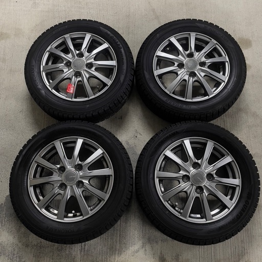 215/60R17 バリ溝冬タイヤアルミ4本セット！TOYO2022年製